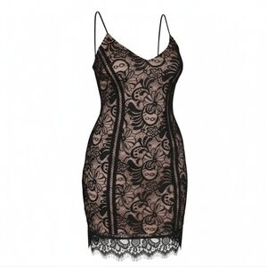 Lace bodycon flapper dress forever21